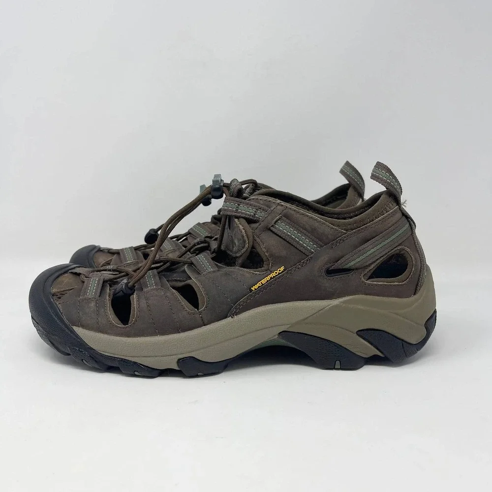 Keen Arroyo II Waterproof Hiking Sandals‎ Mens 8.5 Brown Leather Outdoor Water